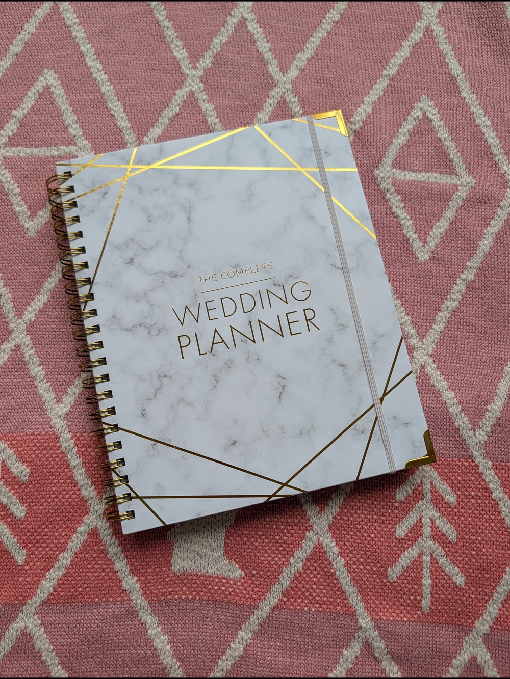 The Complete Wedding Planner - White & Gold Spiral Notebook